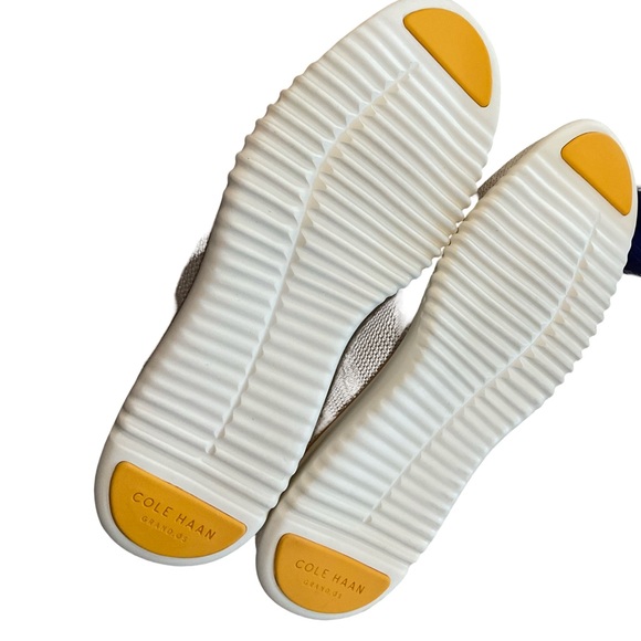 Cole Haan Knit Oxford Sneakers Size 10 Beige Lightweight comfort Dress Casual - Picture 7 of 11